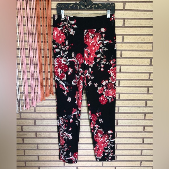 Floral Pull-On Pants - Size 8 - NEW - Frank Lyman - Floral Leggings - Casual - Picture 1 of 8